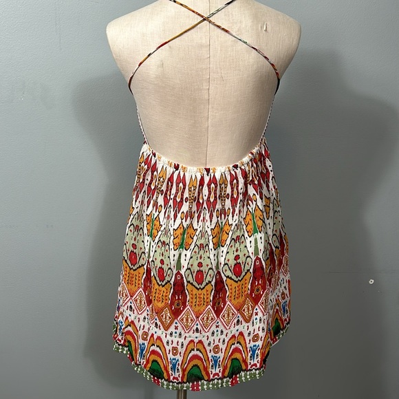 ZARA WOMAN STRAPY EMBROIDERED SHORT DRESS. Size M - Picture 7 of 12